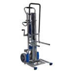 LiftKar Cabinet Pro powered stairclimber with lifting attachment, studio cutout